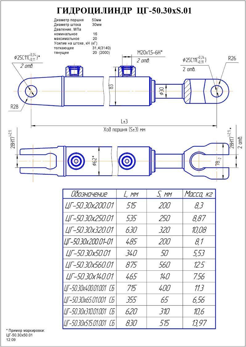 Диаметр штока. Гидроцилиндр ЦГ-50.30х320. ЦГ-50.30Х140.01. ЦГ-50.30Х560.01. Гидроцилиндр диаметр штока 30 мм.