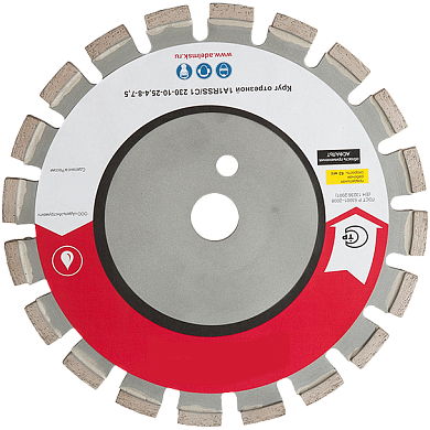 Алмазный диск для швонарезчика Адель А 25 Ø350x2,2 мм (40x3,2x6) сегментов 24