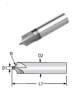 Фреза для внешнего радиуса MICRO100 d1,5мм CREM-060-050