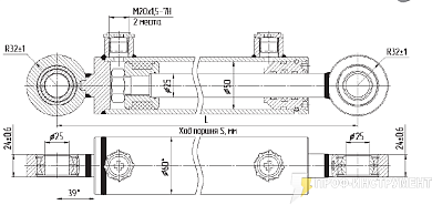 Гидроцилиндр МС50/25х200-3(4).11(405)
