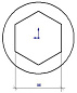 Головка торцевая PNG S12M22