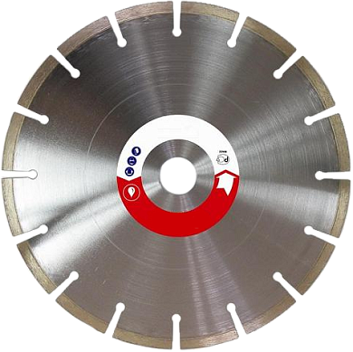 Алмазный отрезной сегментный диск S-LGDF350/25,4 DA Адель (асфальт)