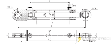 Гидроцилиндр МС80/40х200-3(4).11(500)