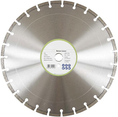 Алмазный отрезной сегментный диск WDC BL 300D TURBO-X (ж/бетон)
