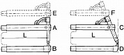 Верхнее прямое плечо TECNA 408мм (тип A) с коротким электродом для клещей 33