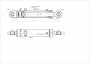 Гидроцилиндр ЦГ-80.50х285.11