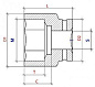 Головка торцевая 3/4-WS-19